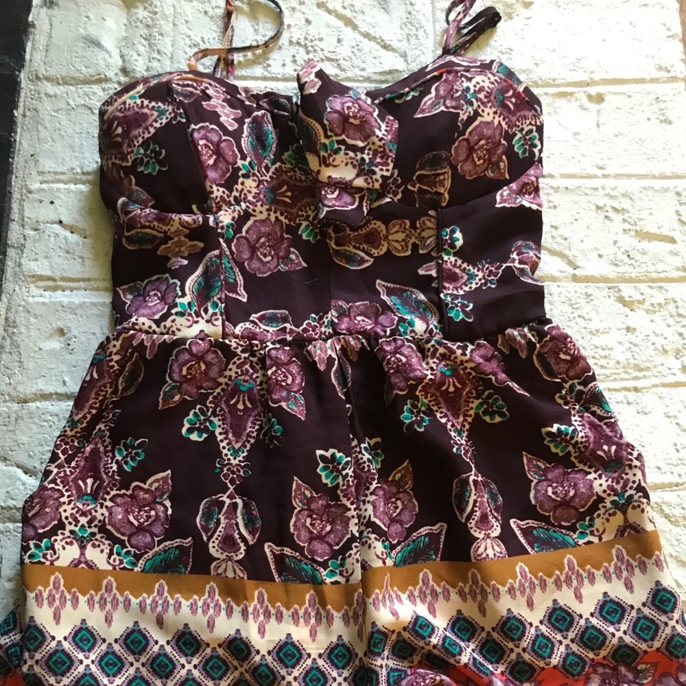 Patterned romper